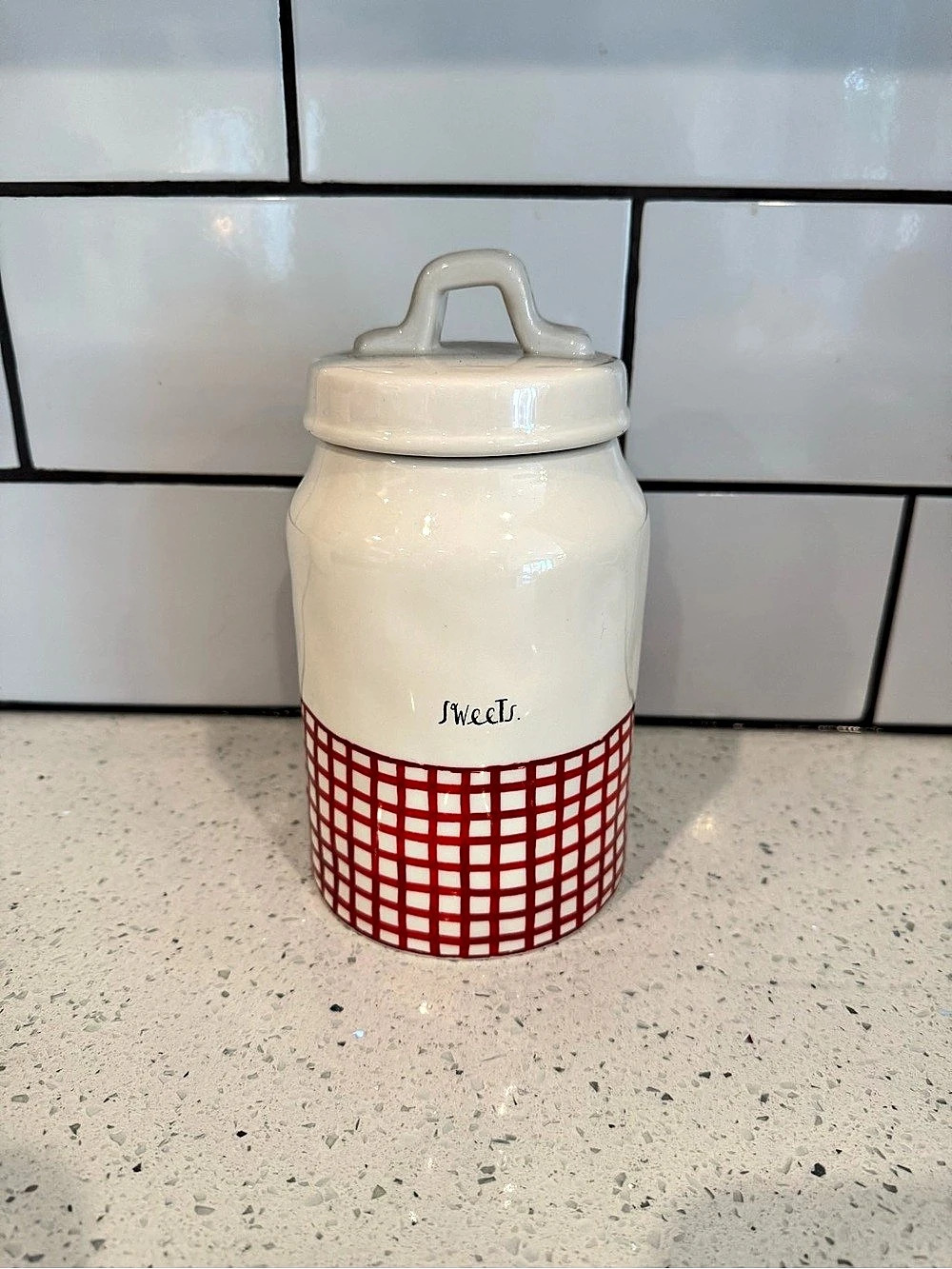 Rae Dunn “Sweets” Treat Jar ❤️🤍